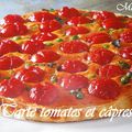 Tarte aux tomates et aux câpres