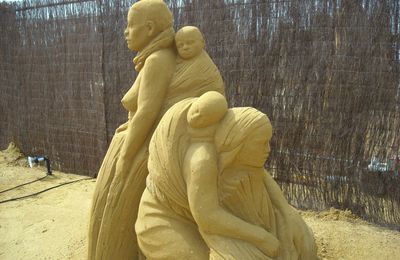 Les statues de sable. Le Touquet Paris-Plage