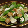 Salade gourmande au boudin blanc