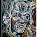 VOLTAIRE....HUILE sur toile by Hazoo!