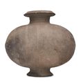 A stoneware cocoon jar, Han dynasty (206 BC-220 AD)
