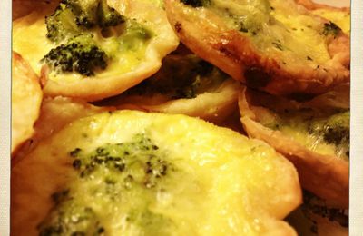Défi Cuisine de Juin : Apéro Gourmand - Quiche brocoli fromage 