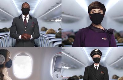 Nouvelles démonstrations de sécurité pour Delta Airlines complètement masquées 