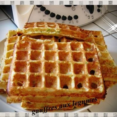 gaufres aux legumes et bacon thermomix et weight watchers