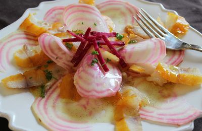 CARPACCIO DE BETTERAVE AU HADDOCK