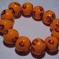 bracelet léopard orange