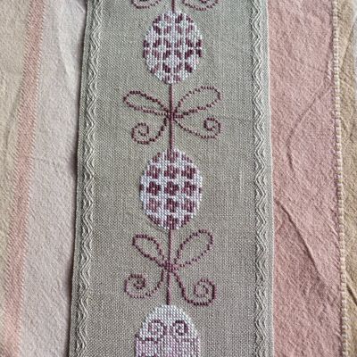 Broderies 2011 : Guirlande d'oeufs et abécédaire de la mer