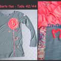 41 - T-shirt Fleur Liberty Fluo pour Femme