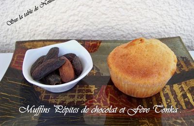 Muffins pépites de chocolat et fève Tonka