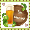 Blinkie bière ¨Bon week-end¨
