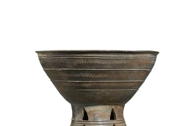 A large stoneware stem bowl, Korea, Gaya Confederacy (42-532)