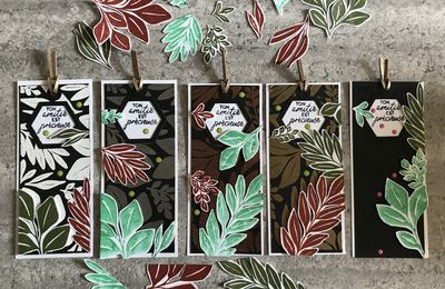 2 idées pour utiliser le Tampon de fond Leaf Collection 😉