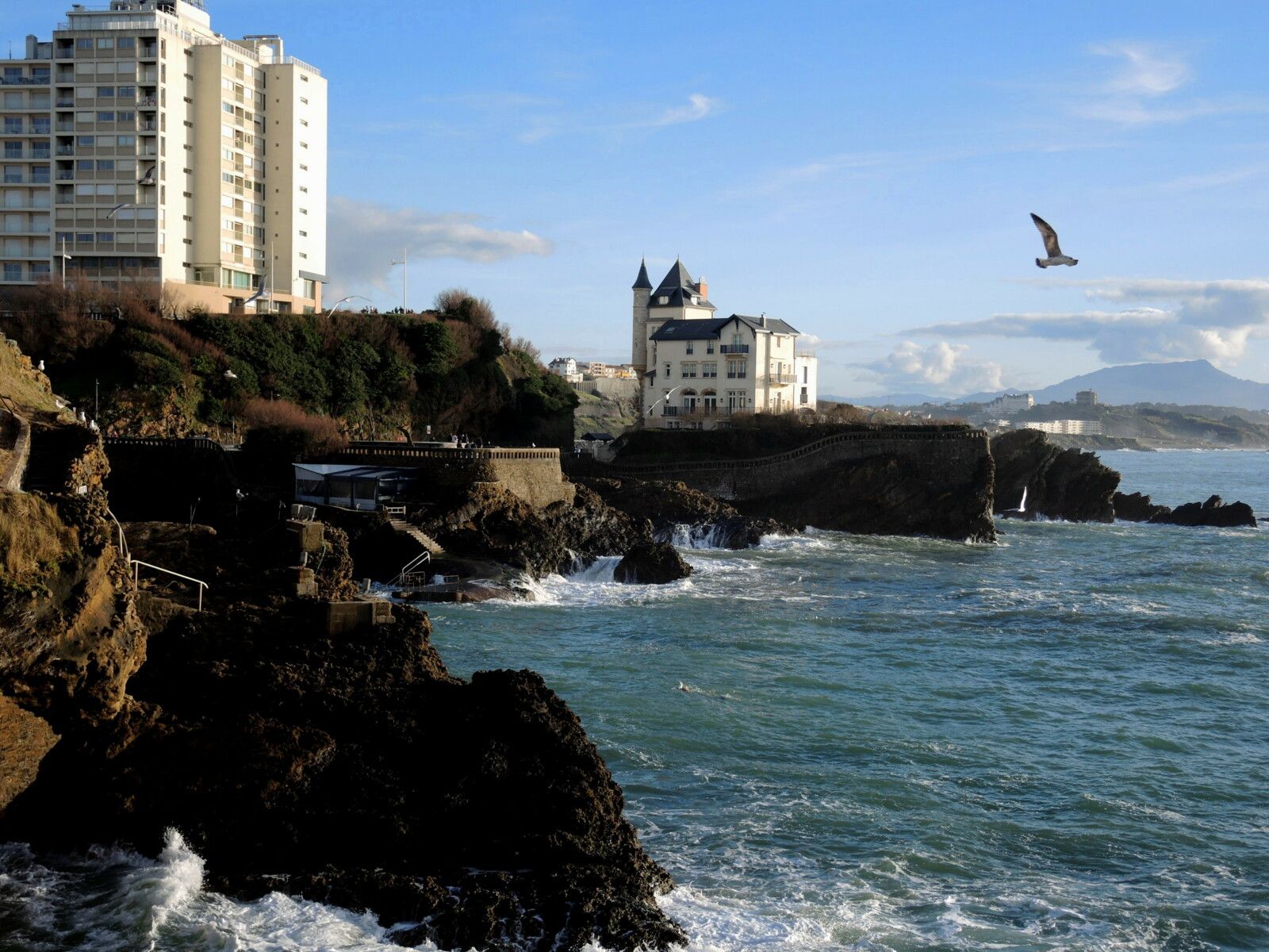 Biarritz, villa Belza, grande marée, mars 2024 (64)
