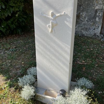 Une stèle à la mémoire d'Arthur Plasschaert à Sérigny