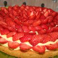 Tarte aux Fraises sur Sablé Breton