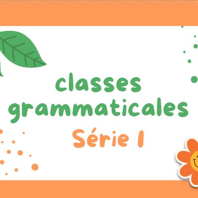 CAT - CLASSES GRAMMATICALES