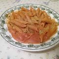 Penne rigate en sauce au rhum et aux 5 fromages