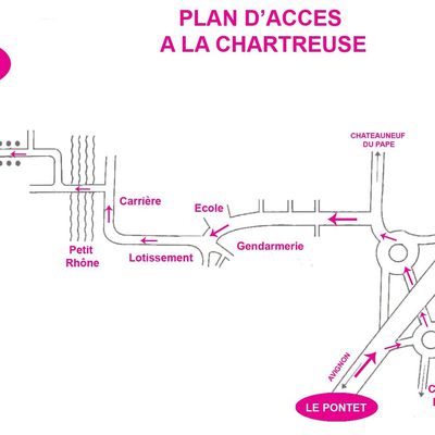 Plan d'accès à la Chartreuse