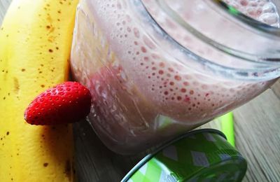 Milk-Shake Banane 🍌 - Fraise 🍓 (2 recettes)