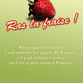 RAS LA FRAISE! 