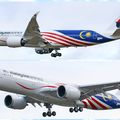 Aéroport: Toulouse-Blagnac(TLS-LFBO): Malaysia Airlines: Airbus A350-941: 9M-MAC: F-WZHE: MSN:165. SPECIAL NEW LIVERY NEGARAKU.