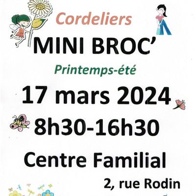 Mini-Broc Printemps-Eté Dimanche 17 mars 2024