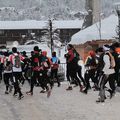 Début difficile en rouge sur trail blanc