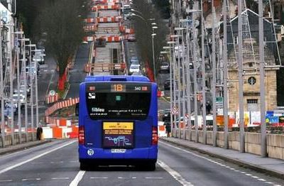 BUS FIL BLEU  : ADIEUX AU PONT WILSON