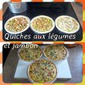 Quiche aux légumes et jambon