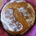 Une miche au levain "façon" Poilâne / Poilâne - style sourdough miche