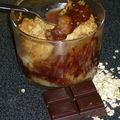 Crumble banane chocolat en verrine