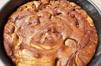 Délicieux gâteau à la banane et au chocolat 