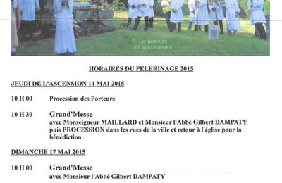 Ascension 2015 en présence de Mgr l'Archevêque de Bourges