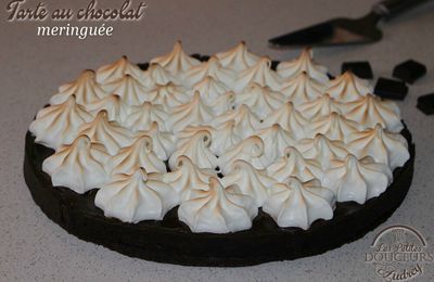 Tarte au chocolat meringuée