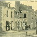 Les commerces face à l'église