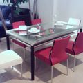 Table en verre et ses 6 chaises