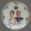 Collection ... Assiette décorative GRACE KELLY & Le Prince RAINIER * Monaco 