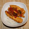 Escalopes de poulet au chutney de mangues