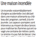 Incendie de maison