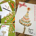 ★ ✄ DIY Carte Sapin Noël avec des épluchures de crayons de couleur ✄ ★