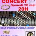 Concert à Vaires-sur-Marne le 20 mai