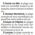 Surveillance des plages