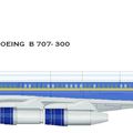 BOEING  B 707-300  compagnie SKYWORLD
