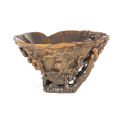 A fine rhinoceros horn cup, 17th-18th century