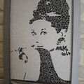 mosaïque d'Audrey Hepburn