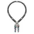 Fine gem set, onyx and diamond necklace, Cartier, 1930s and later