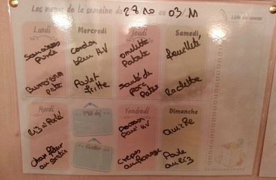 Planning repas semaine #44