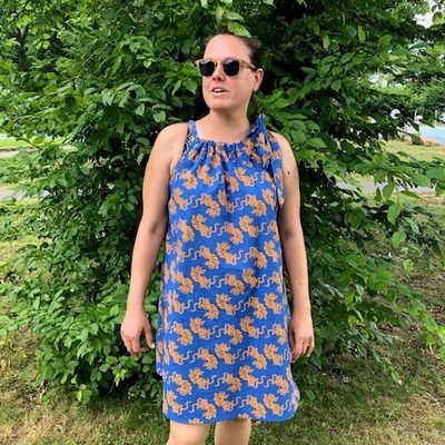 Robe Paréo - Clematisse patterns