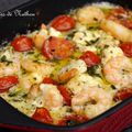 scampi a l ail et feta