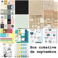 La box créative de septembre 2016